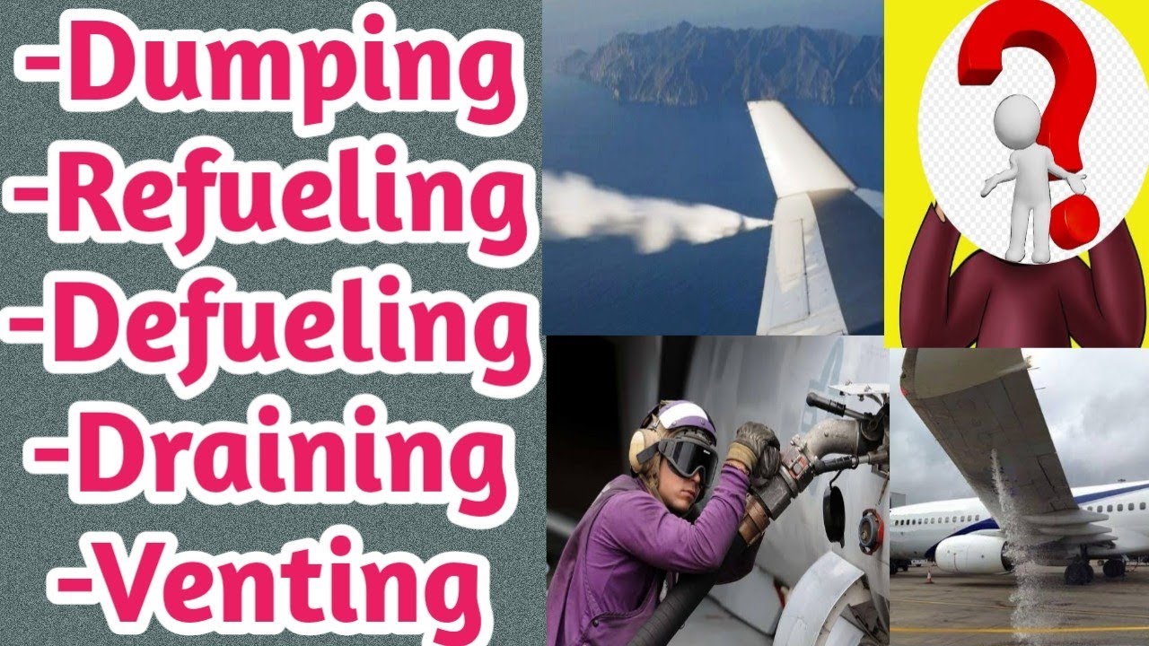 Refueling,Defueling, Dumping or Jettision of fuel,draining, venting  in hindi with DGCA questions