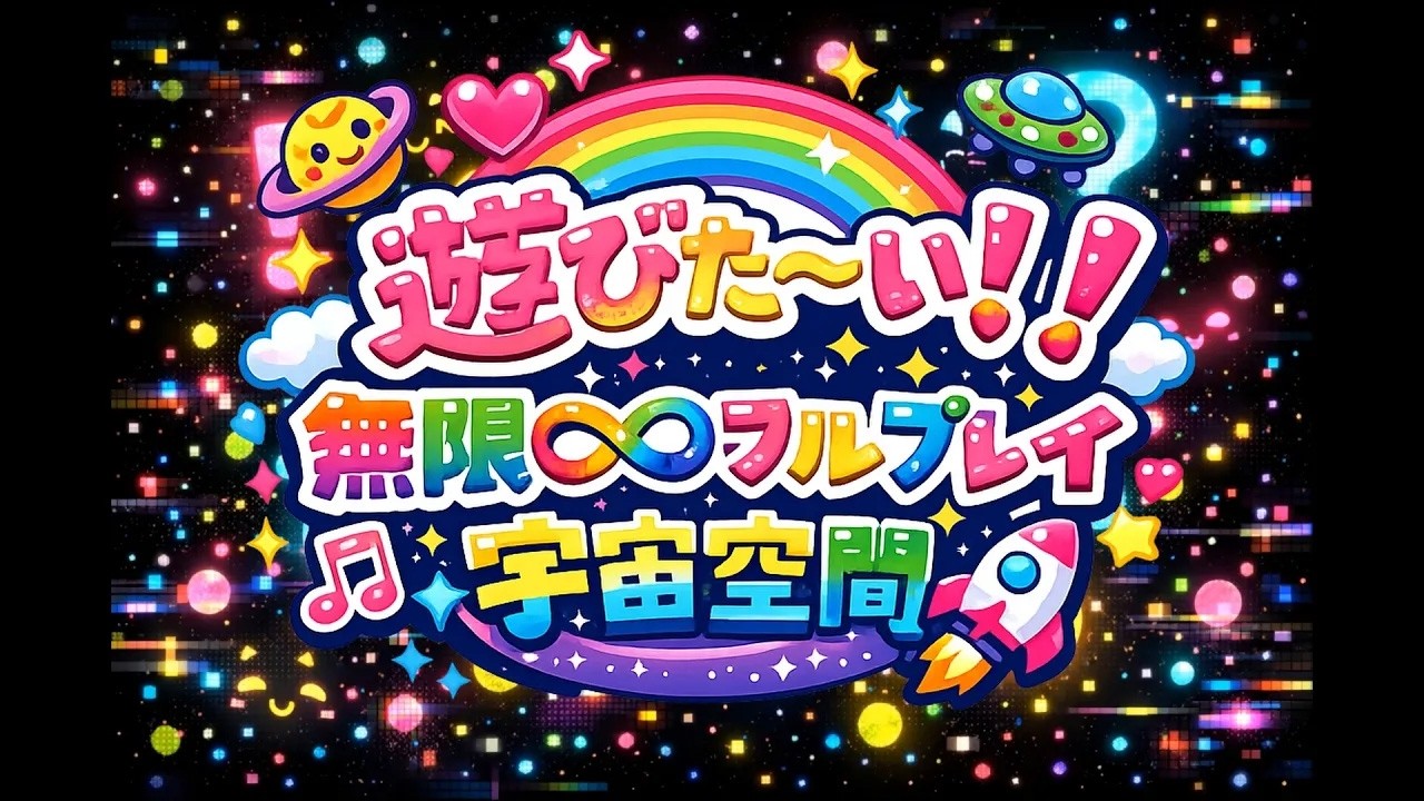 【オリジナル音楽】遊びた～い！無限カラフルプレイ宇宙空間