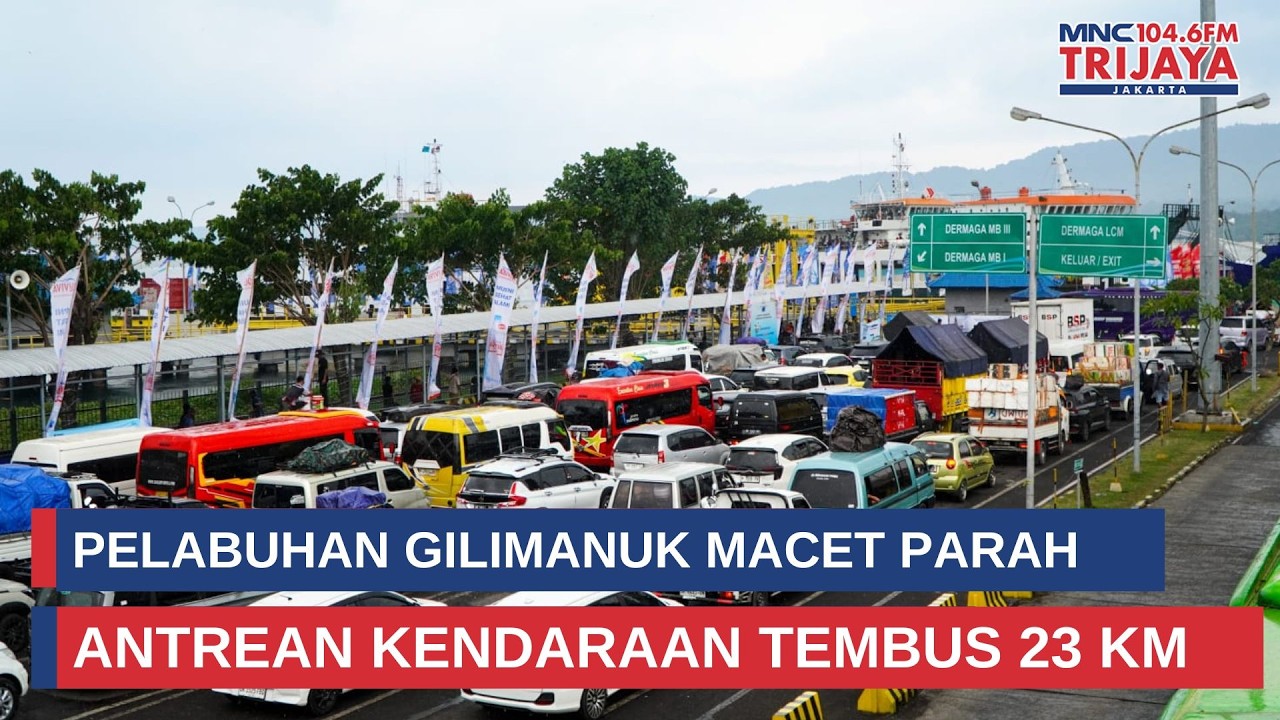 Pelabuhan Gilimanuk Macet Parah, Antrean Kendaraan Tembus 23 KM   iNews Sore 16 3