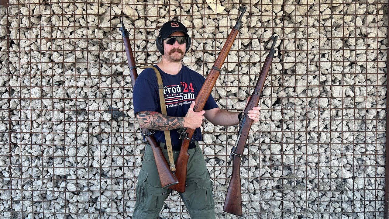 Lee Enfield No. 4 Mk1* против M1903 против M1917 Enfield