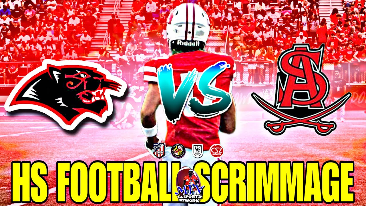 HS FOOTBALL SCRIMMAGE OF THE WEEK | Imhotep x Spalding | MD Varsity Football 