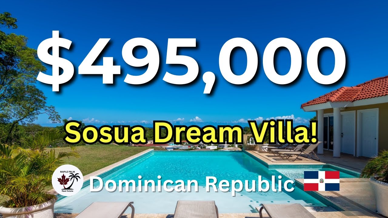 Luxury 5 Bed Villa in Sosua with Stunning Ocean Views 🌊 $495