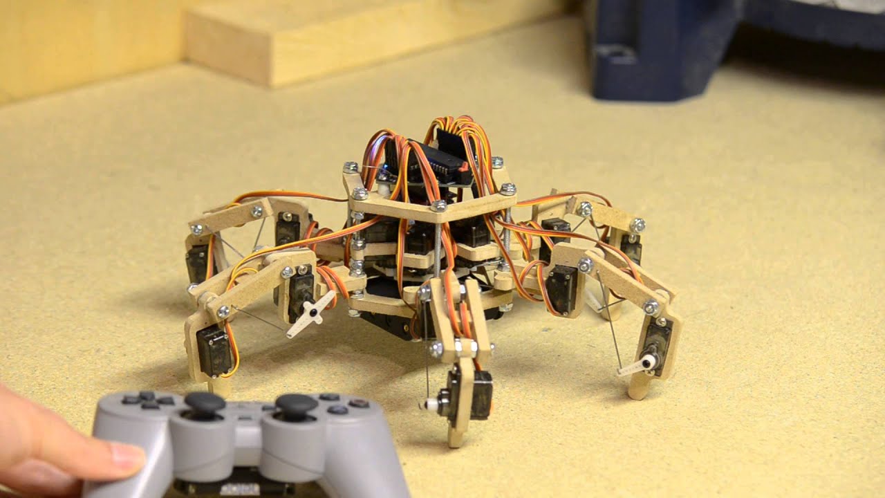 Stubby the Hexapod v3 - Full IK Engine demo