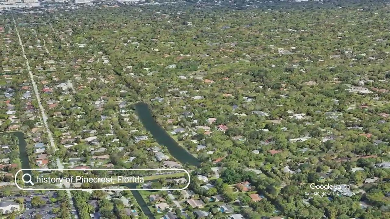 The history of Pinecrest, Florida