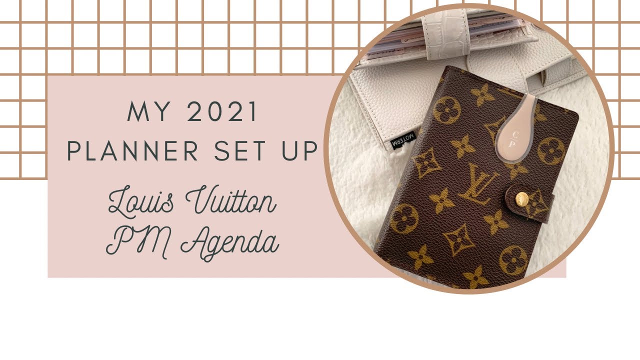 Планировщик на 2021 год — Louis Vuitton PM Agenda Flip Thru (карманные кольца) — повседневное нош...