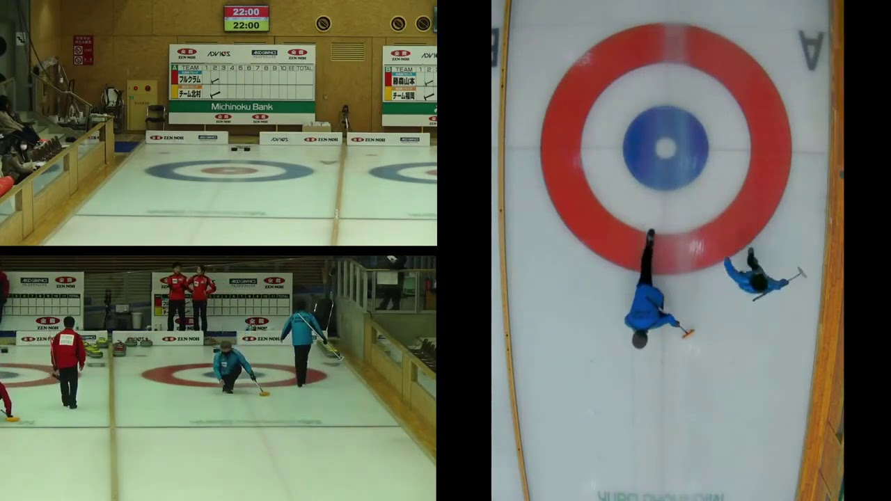 競技16（予選） フルクラム vs  チーム北村 （第１４回全農日本ミックスダブルスカーリング選手権）