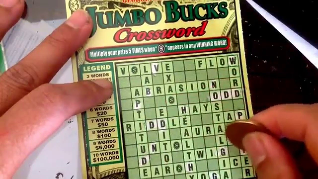 $3 Jumbo buck crossword...$236 georgia scratch off...pt 1