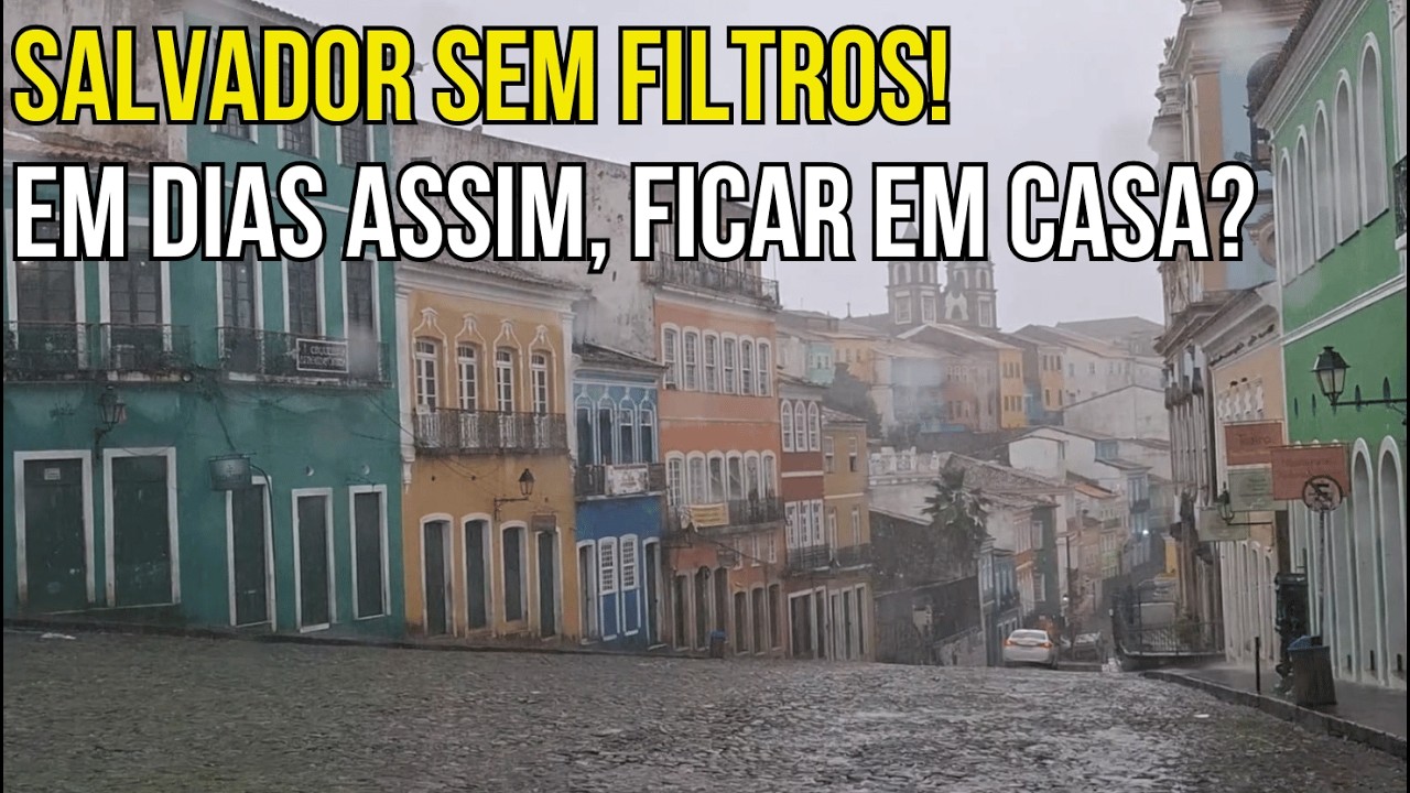 ISSO SÓ ACONTECE EM SALVADOR! Dirigindo no Meio do Dilúvio Pelas Ruas Da Cidade de Salvador