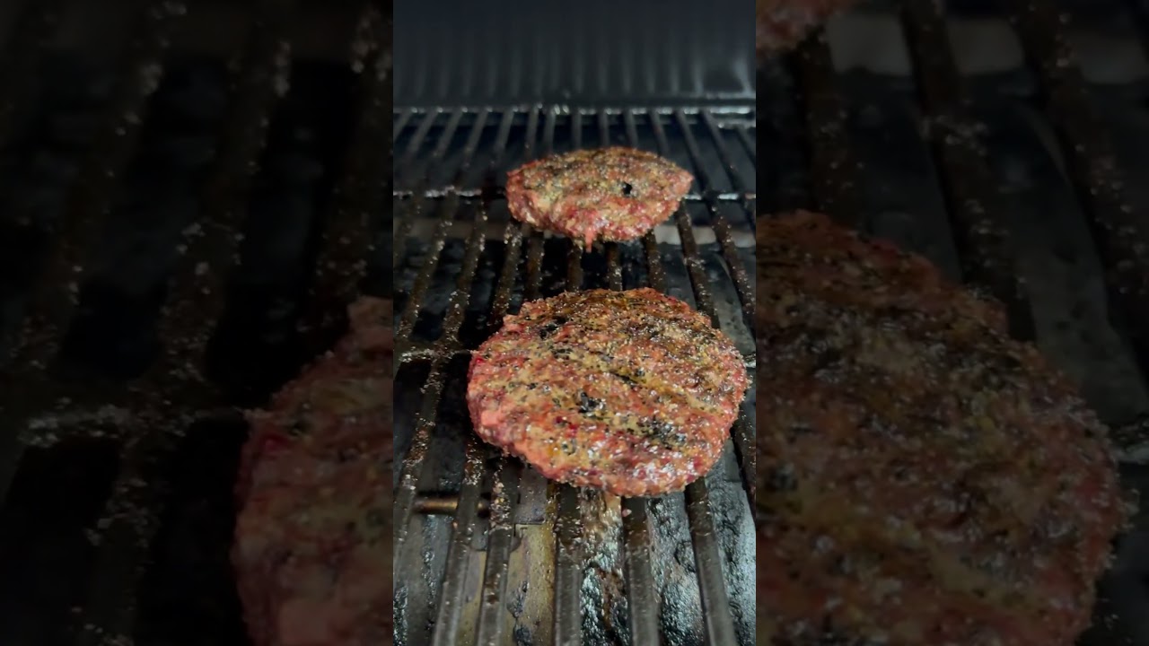 Pit Boss burgers | easy smoke burgers #pitboss #pelletgrill #bbq #burger #shorts #viral