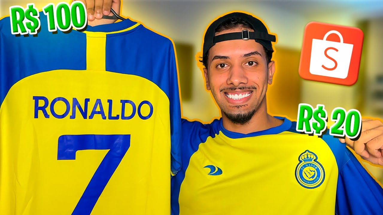 COMPREI DUAS CAMISAS DO CRISTIANO RONALDO DO AL NASSR NA SHOPEE