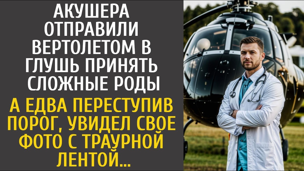 Акушера отправили вертолетом в глушь принять сложные роды… А увидев свое фото с траурной лентой…