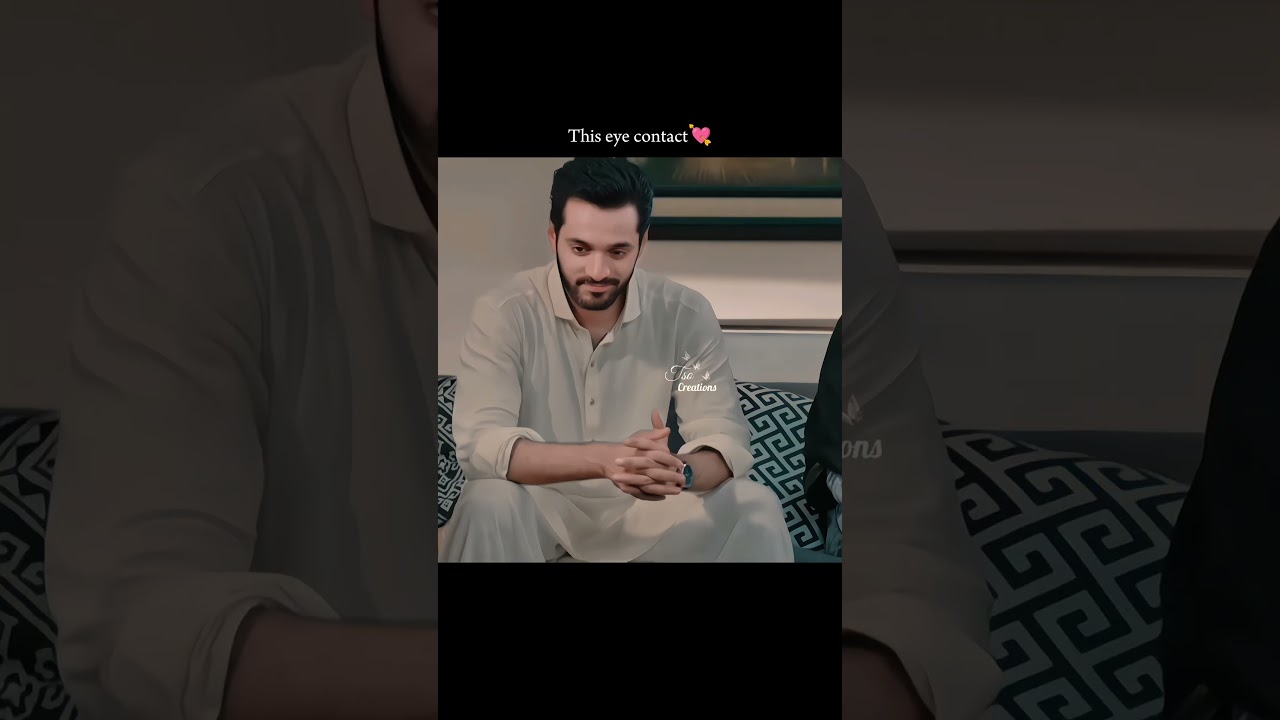 The way he blushed 💕 hayeee 💘 #wahajali #yumnazaidi #yumhaj #terebin #qarzejaan #mein ❣