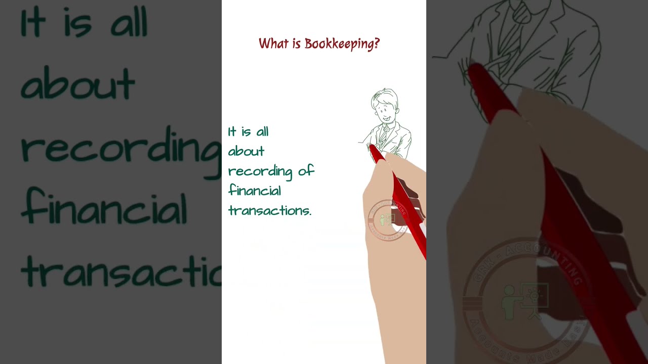 Bookkeeping and it's process - Explained by GRK Accounting! Class 11 / B.COM! Conceptual Accounting!
