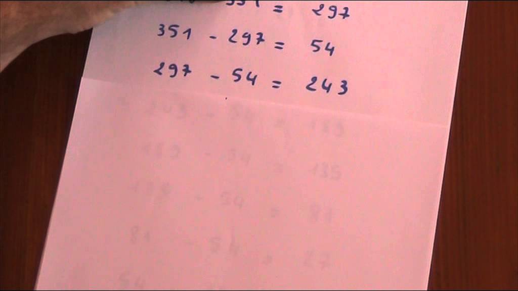 Algorithme PGCD