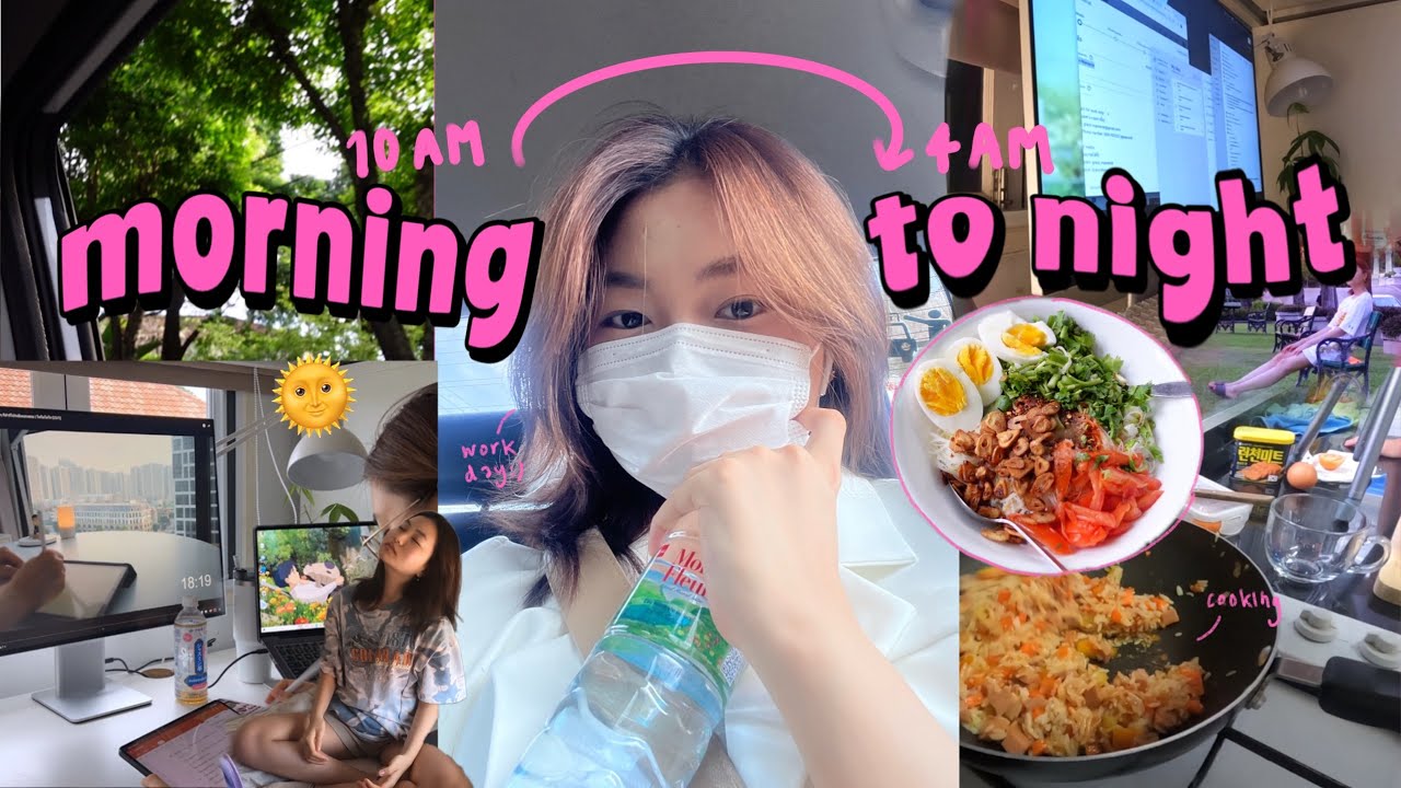 กิจวัตรเช้า-เย็นแบบเรียลๆ!; สกินแคร์, ทำกับข้าว, ปั่นงาน, คาร์ดิโอคุณเบเบ้, นอนตี 4| Grace Maneerat