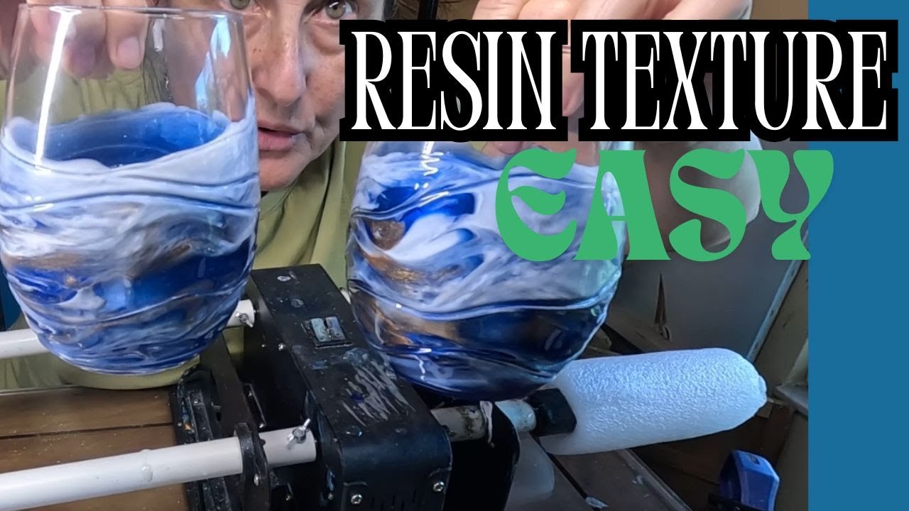 FAIL-SAFE METHOD FOR ADDING TEXTURE TO RESIN WINE GLASSES #ksresin #resinart