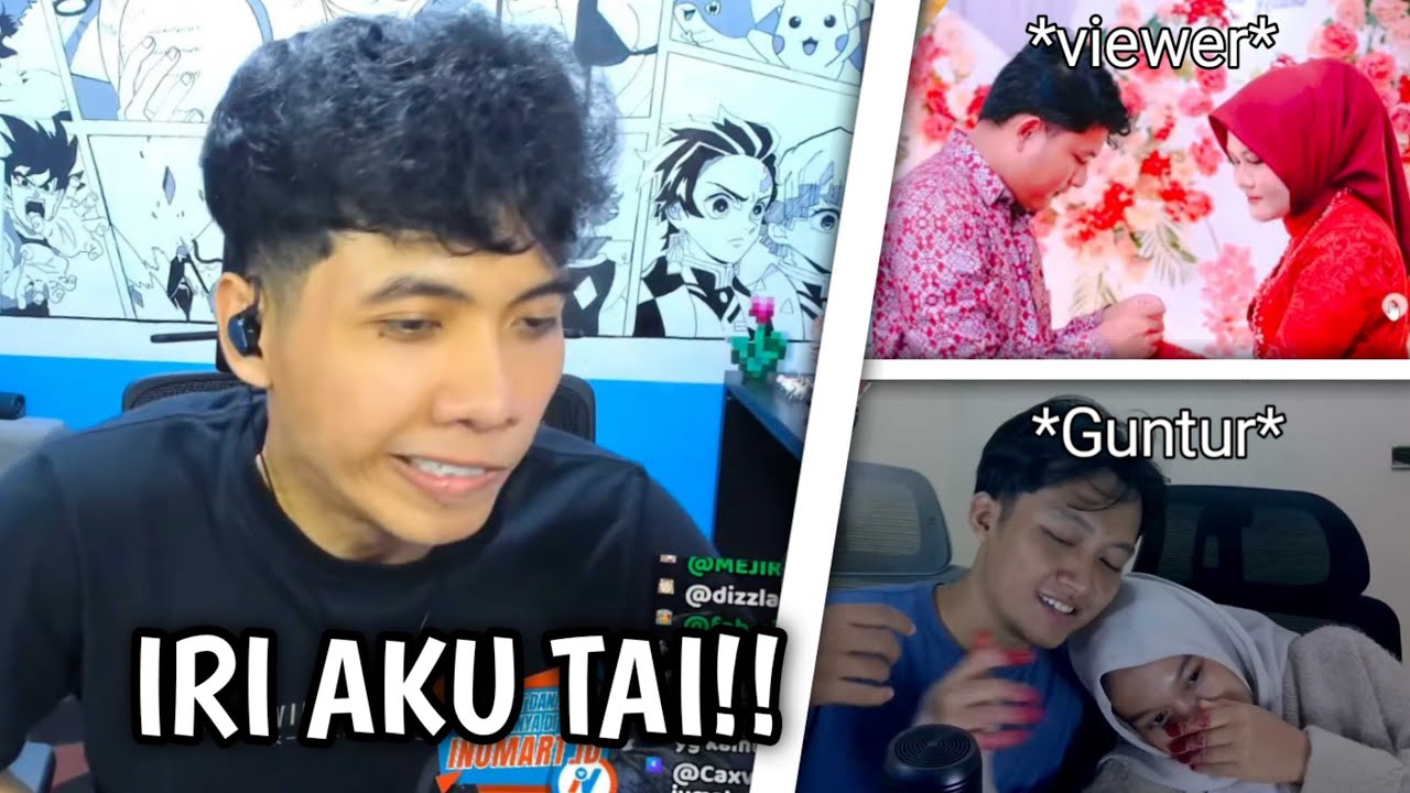 Momen iri Bang Ino Ketika Dipamerin Guntur Dan Viewers Yang Sudah Menikah - Wielino Guntur Clip