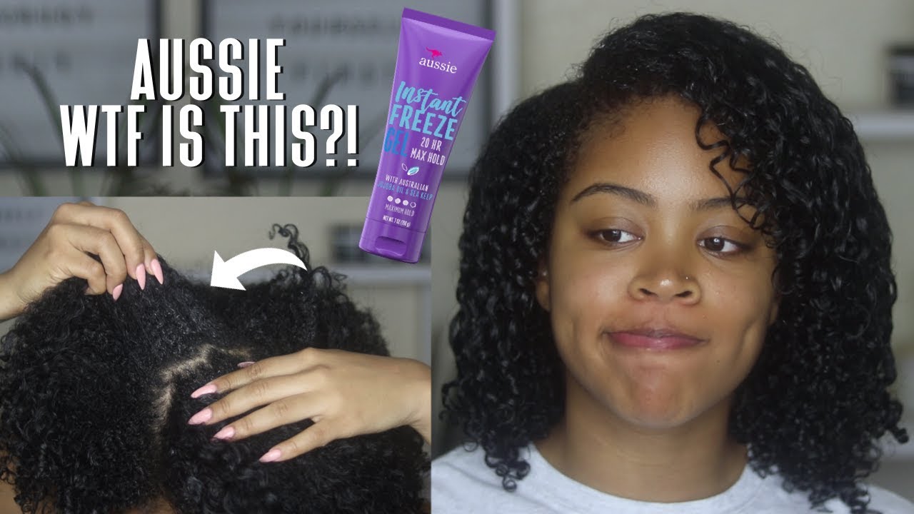 UMM WTF??? WASH AND GO USING AUSSIE INSTANT FREEZE GEL😅