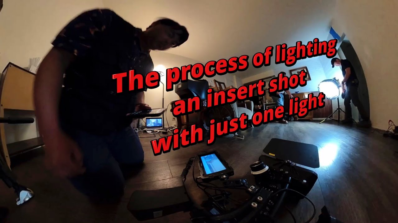 Lighting an insert shot with one light #cinematography #filmmaking #bts #behindthescenes #cinema