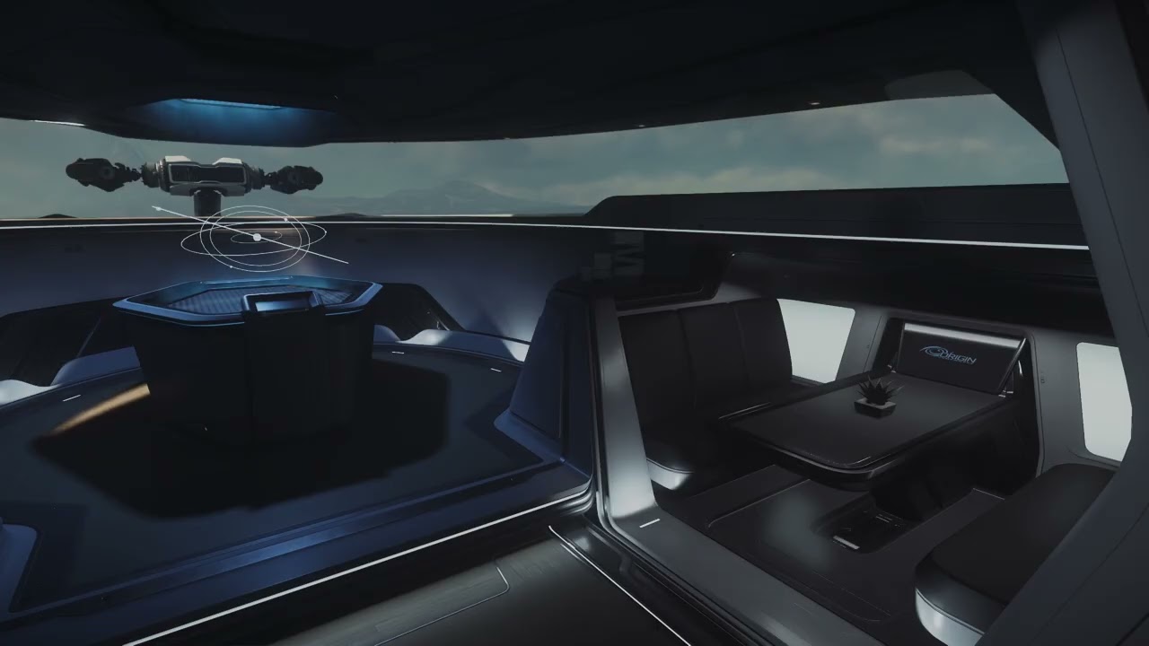 Star Citizen 4K | Origin 400i Ambience | Elegant Starship Interior Sounds
