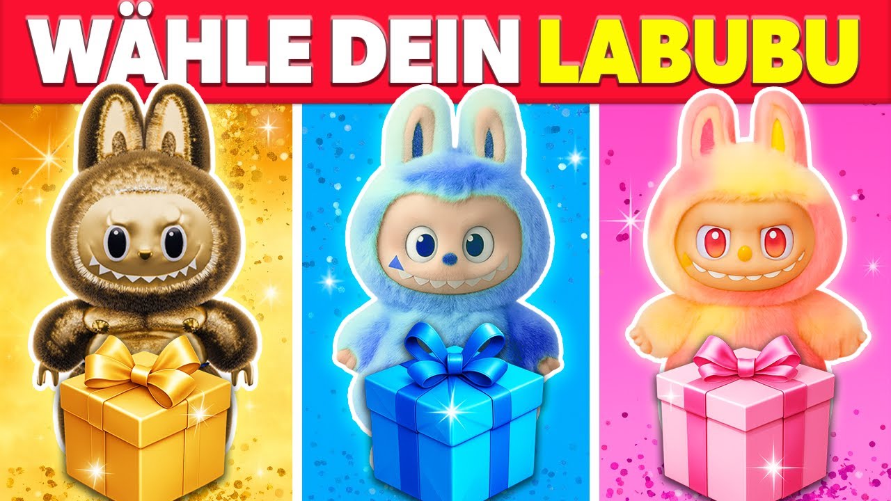 W&auml;hle dein Geschenk! LABUBU Edition 🎁🐰 Unboxing von 40 Labubus 😍