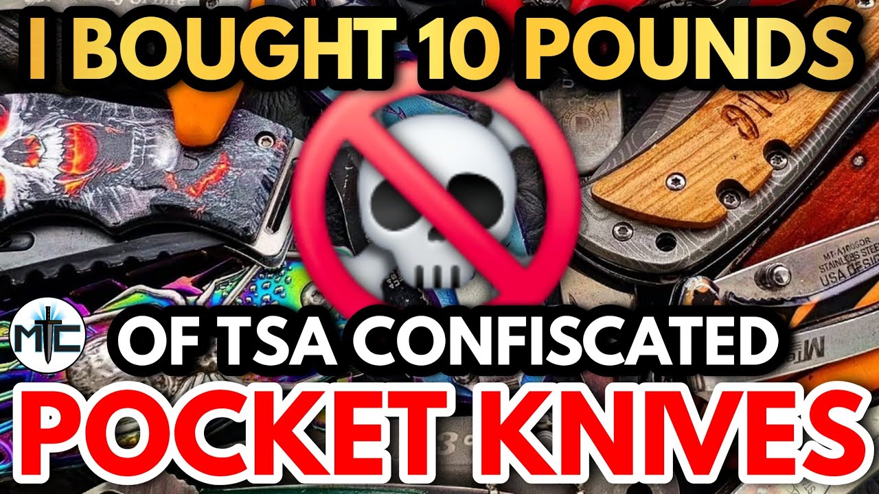 I Bought 10 POUNDS Of TSA Confiscated Pocket Knives - The WORST Knife I've EVER SEEN!!? 😫