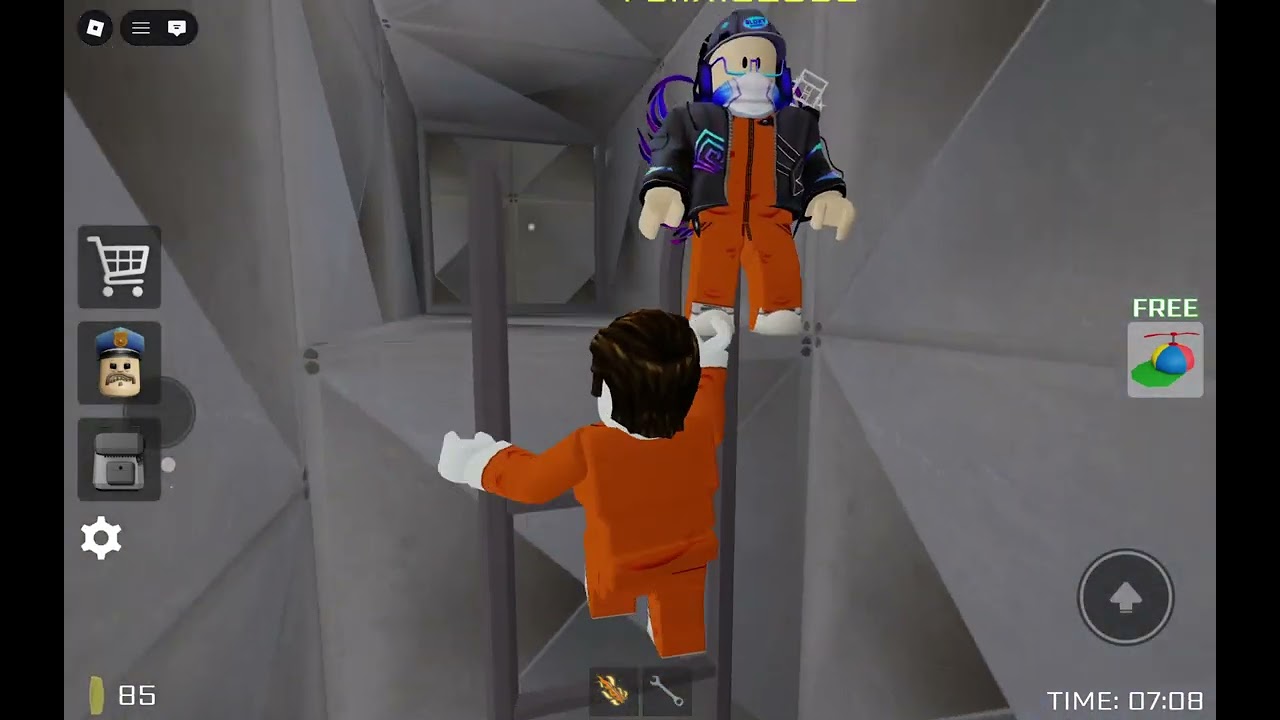 Playing Barry's prison run obby 