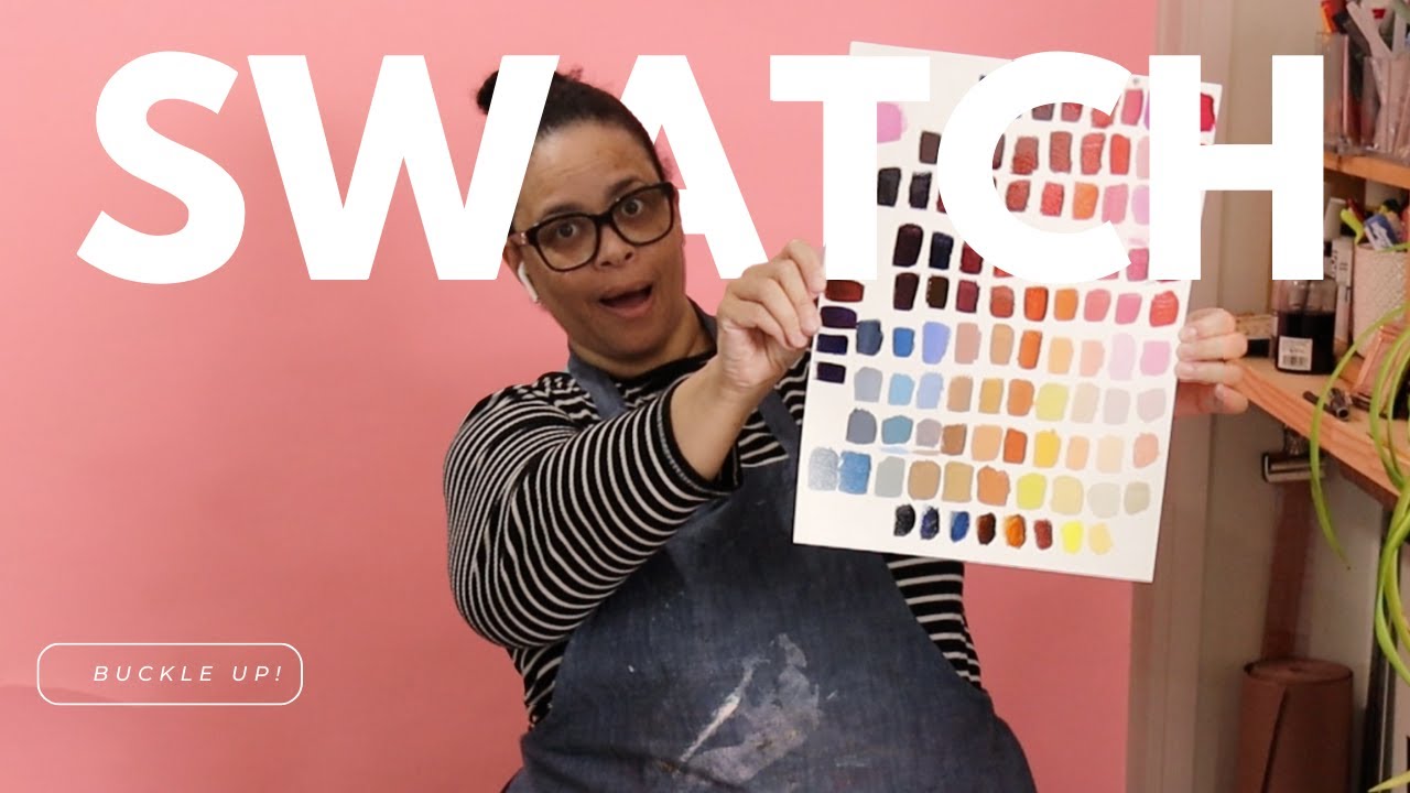 SWATCHING Gamblin, Charvin, Windsor & Newton, and Michael harding colors