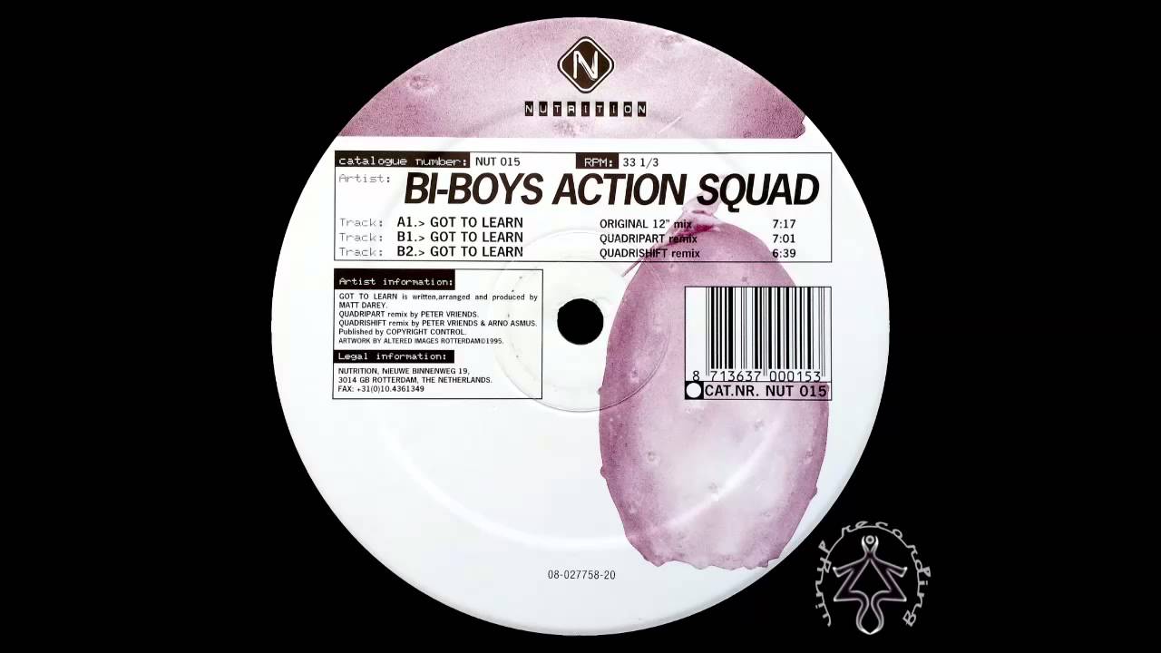 Bi-Boys Action Squad - Got To Learn (Original 12'' Mix)