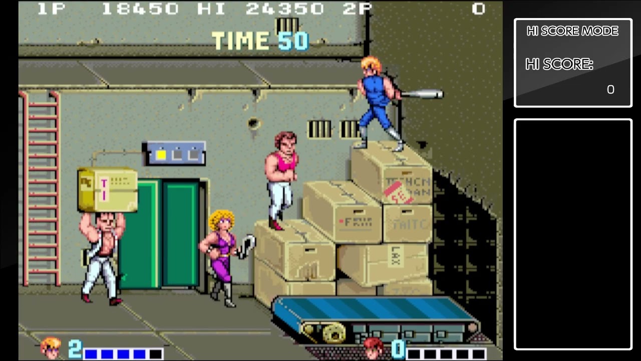 Switch - Arcade Archives Double Dragon [Hi Score Mode - 34,600]