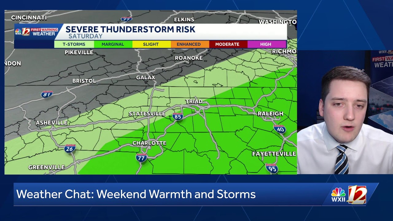 Warm and breezy weekend, also watching for strong storms
