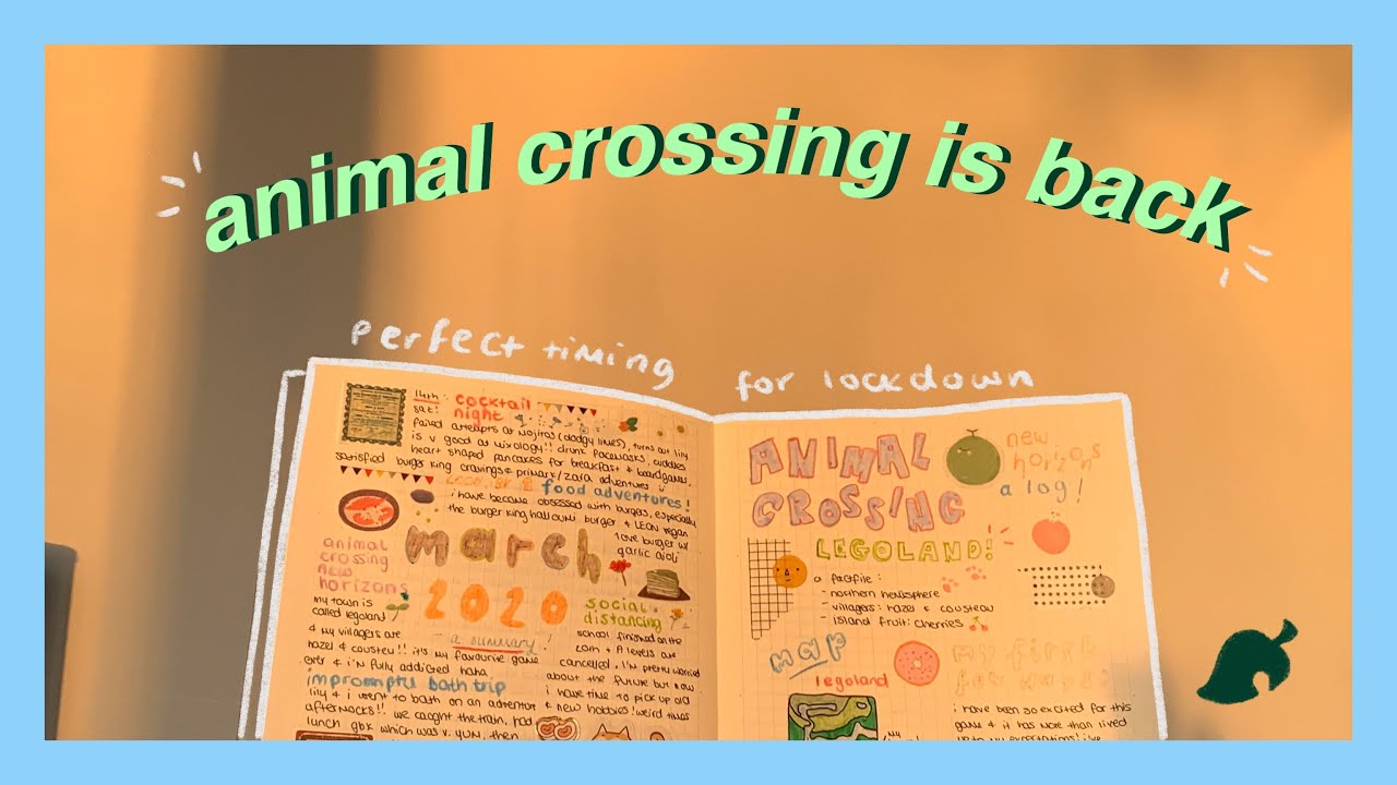 another animal crossing journal with me  🍄