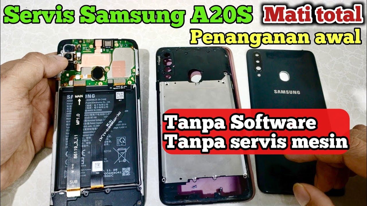 Begini Caranya servis HP SAMSUNG A20S Mati total Tanpa software dan servis mesin