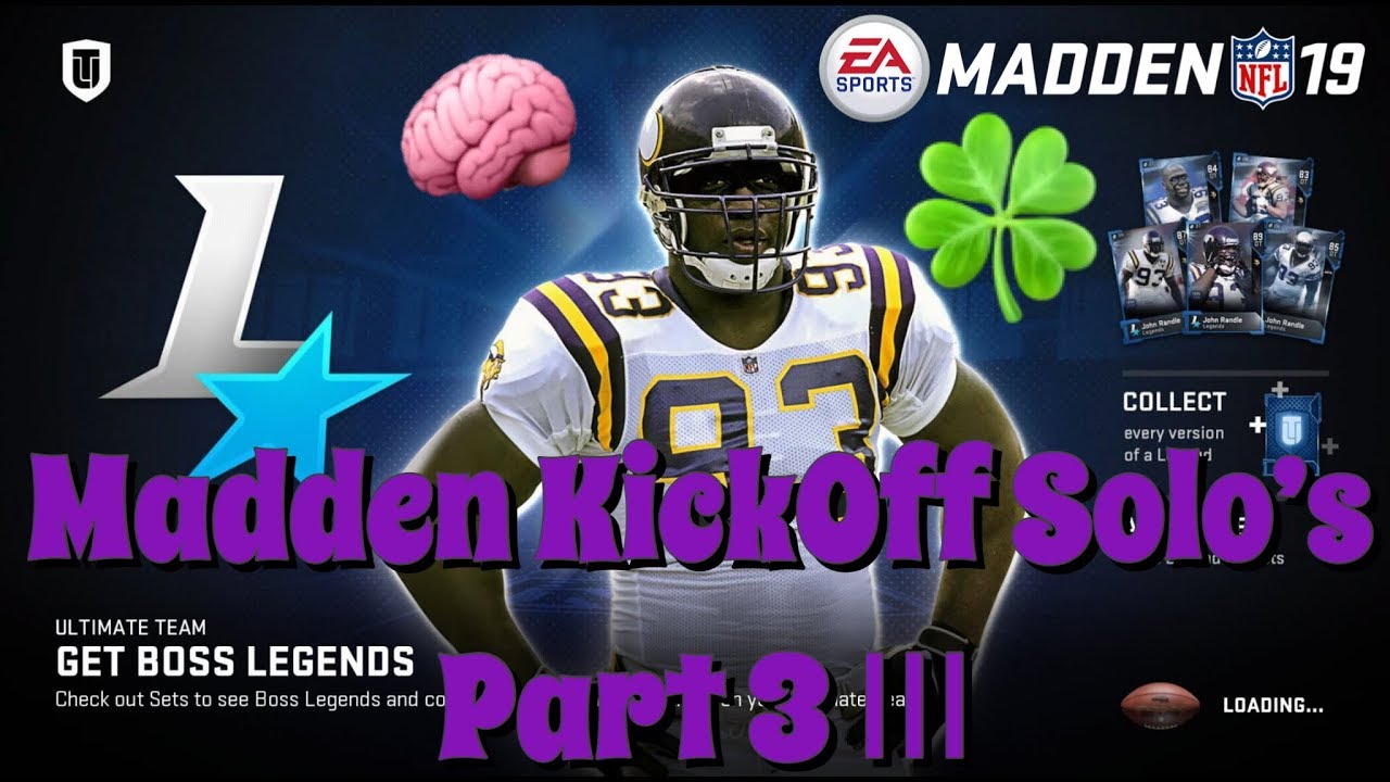 Madden 19 Ultimate KickOff Solo's Part 3 🏈