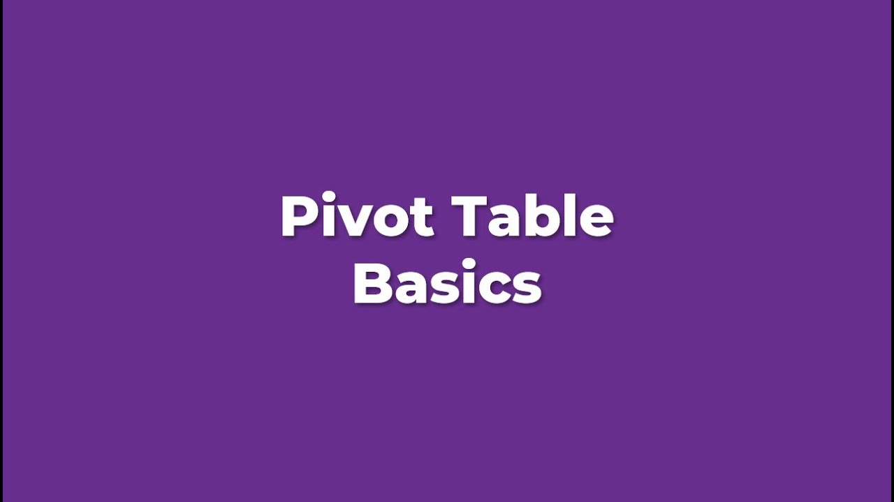 How to use Excel Pivot Tables to find the data for your forecast
