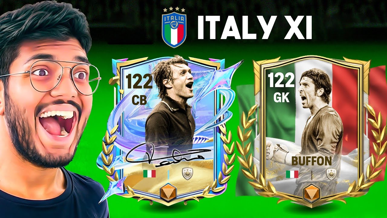 Состав сборной Италии прошлых и нынешних лет в FC MOBILE!