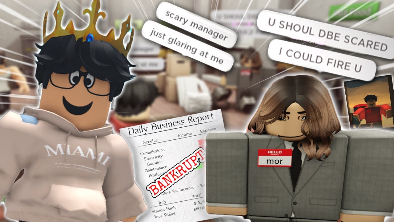 OPENING UP A SKETCHY ROBLOX GAS STATION WITH MY FRIEND...