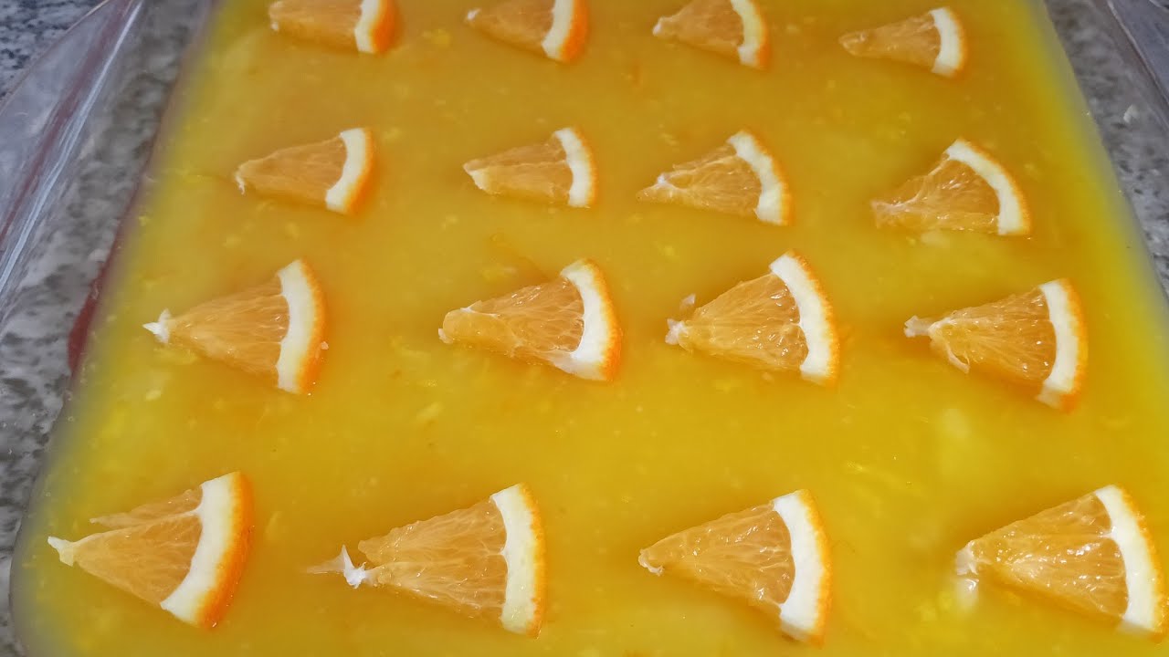 İftara En Hafif Tatlı: Portakal Jöleli İrmik Tatlısı 🍊🌙