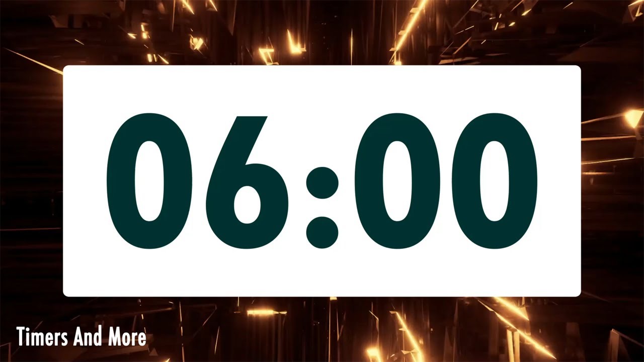 6 minute timer [🔔 LOUD ALARM 🔔]