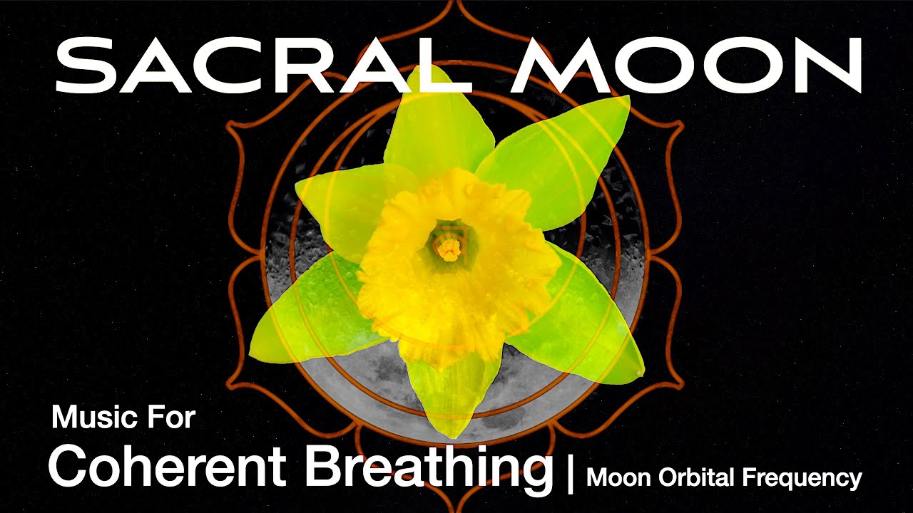 Sacral Moon | Music For Coherent Breathing | Lunar Orbit Frequency | 5.5 Breaths | 6 in & out