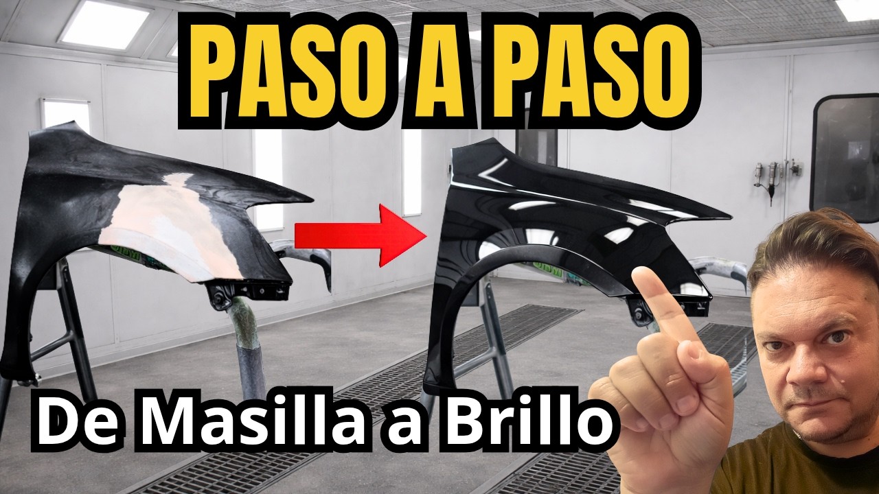 Cómo pintar un auto paso a paso - TUTORIAL - Desde el masillado hasta el pulido