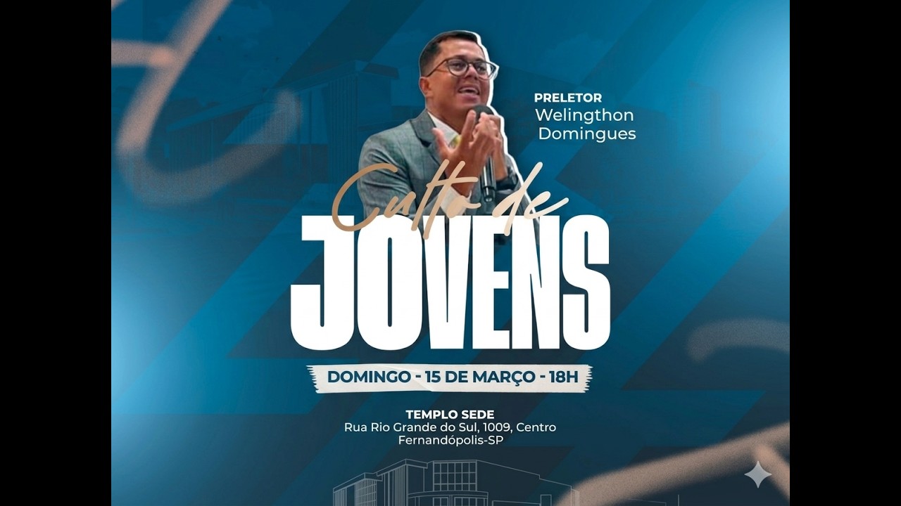 CULTO DOS JOVENS - GRATOS   | Ao Vivo | ADBF Fernandópolis
