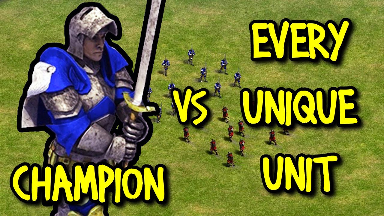 CHAMPION (Britons) vs EVERY UNIQUE UNIT | AoE II: Definitive Edition