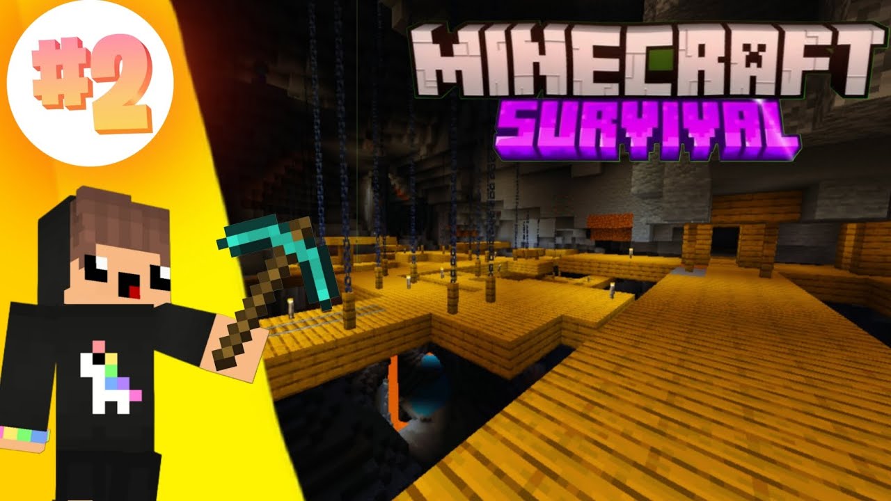 Minecraft Pe survival series 🔥 | 1.21 In Hindi | exploring Cave | Episod number 2 | .