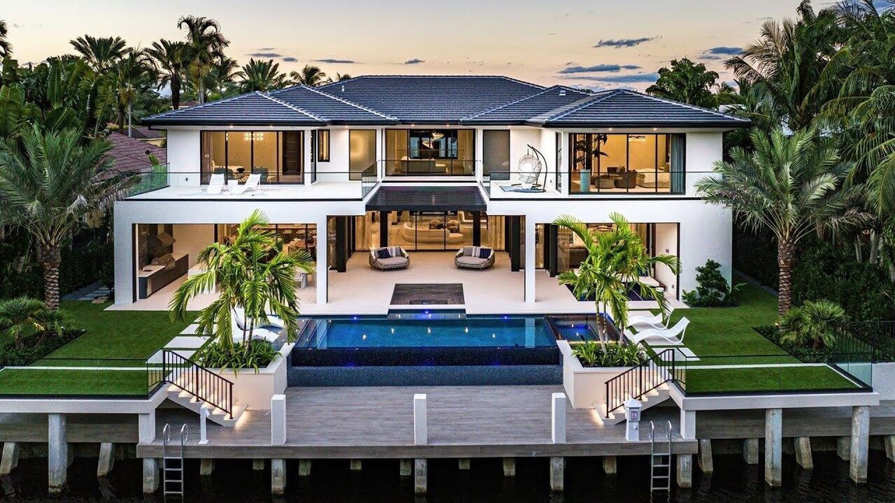 Brand New Contemporary Waterfront Masterpiece in Boca Raton for $25,000,000