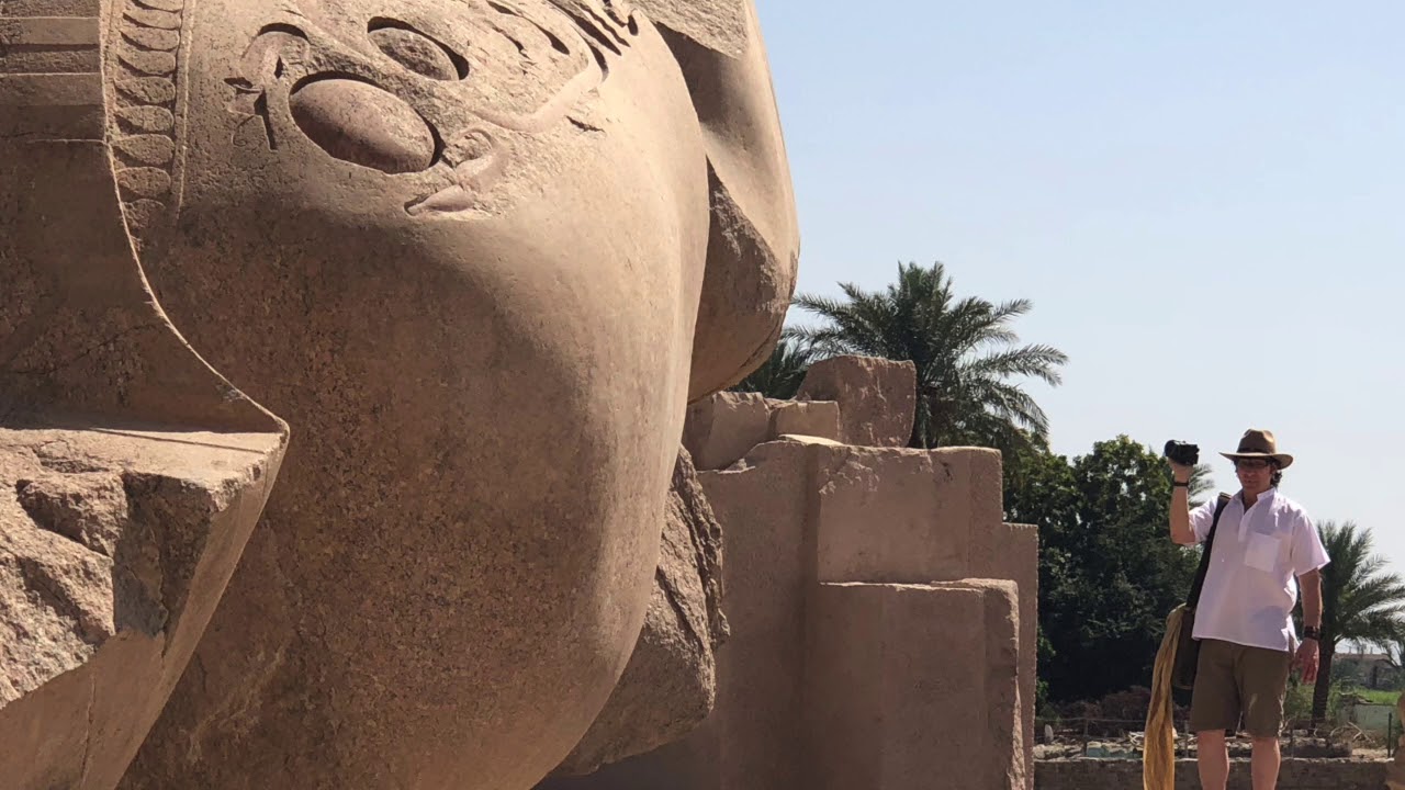Rameses II - Ramesseum - Colossus Statue - Luxor Egypt Walkthrough - Lost Ancient Technology or not?