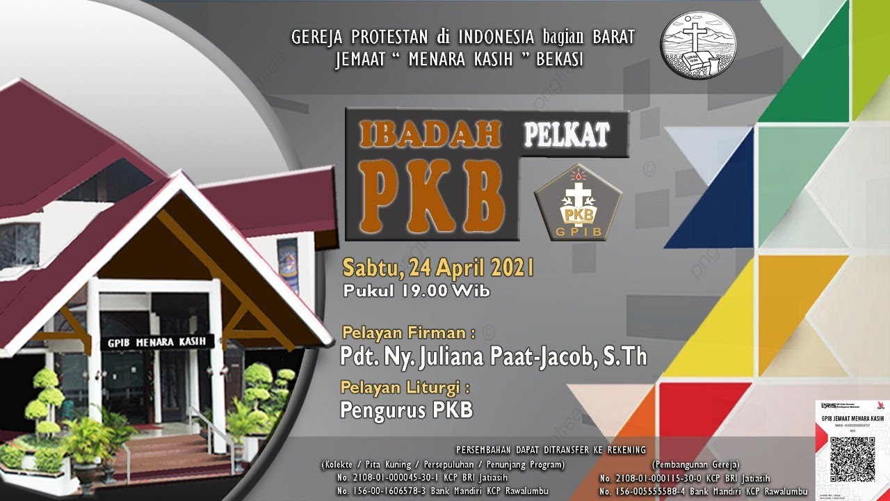 IBADAH PELKAT PKB DIGITAL | GPIB MENARA KASIH | 24 April 2021