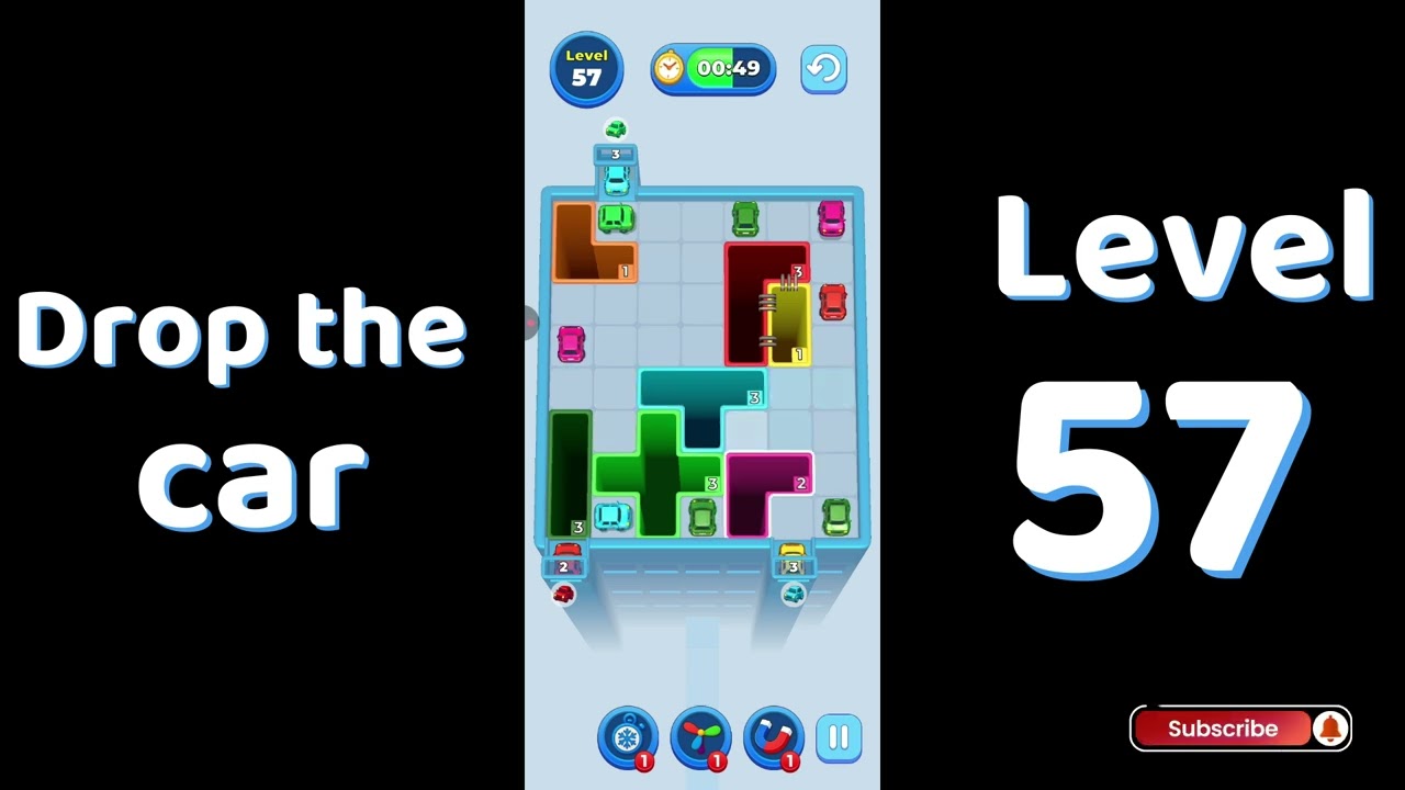 Drop The Car Level 57 🚗 | Color Car Drop Puzzle Gameplay | SolutionGuruji