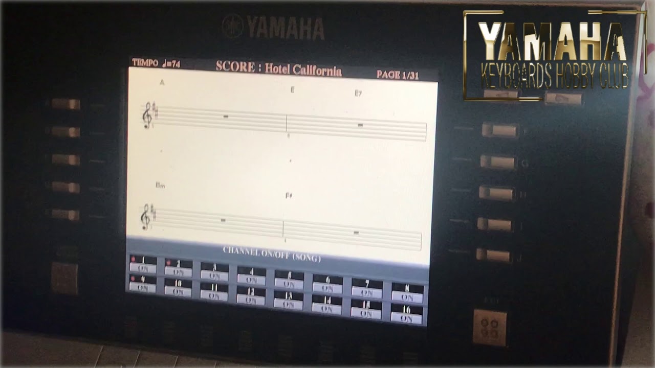 Instellen van het keyboard voor meezingen/spelen met midi. (basis)