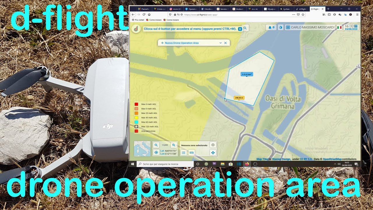 drone operation area d-flight (corso completo droni ) ottavo tutorial